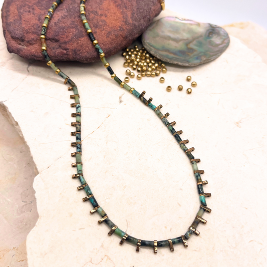 שרשרת נור טורקיז אפריקאי